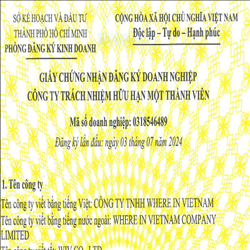 CÔNG TY TNHH WHERE IN VIETNAM