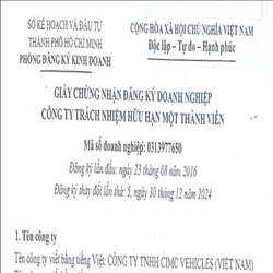 CÔNG TY TNHH CIMC VEHICLES (VIỆT NAM)