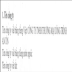 CÔNG TY TNHH THƯƠNG MẠI CÔNG TRÌNH AN TÍN