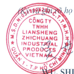 CÔNG TY TNHH LIANSHENG ZHICHUANG INDUSTRIAL PRODUCTS VIETNAM