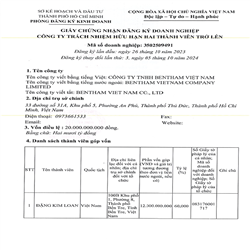 CÔNG TY TNHH BENTHAM VIỆT NAM