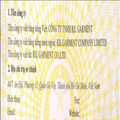CÔNG TY TNHH RJL GARMENT