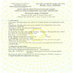 CÔNG TY TNHH HEART OF DARKNESS VIỆT NAM