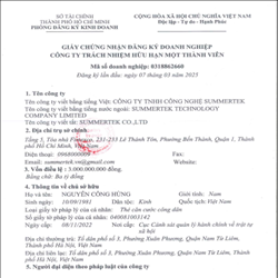 CÔNG TY TNHH CÔNG NGHỆ SUMMERTEK