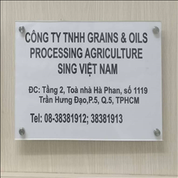 CÔNG TY TNHH GRAINS & OILS PROCESSING AGRICULTURE SING VIỆT NAM