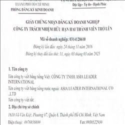 CÔNG TY TNHH ASIA LEADER INTERNATIONAL