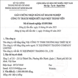 CÔNG TY TNHH THƯƠNG MẠI THIẾT BỊ 3C