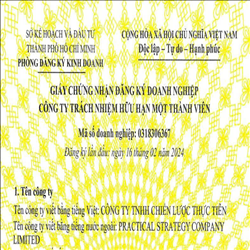 CÔNG TY TNHH CHIẾN LƯỢC THỰC TIỄN