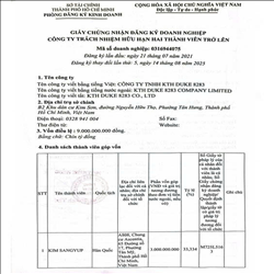 CÔNG TY TNHH KTH DUKE 8283