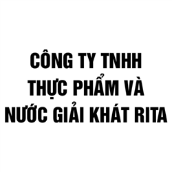 CÔNG TY TNHH THỰC PHẨM VÀ NƯỚC GIẢI KHÁT RITA