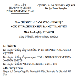 CÔNG TY TNHH STARLUNAR LOGISTICS VIỆT NAM