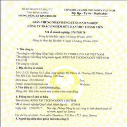 CÔNG TY TNHH KING TAI VIỆT NAM