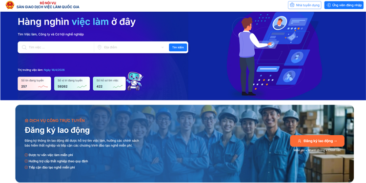 SÀN GIAO DỊCH VIỆC LÀM QUỐC GIA - KẾT NỐI CƠ HỘI, KIẾN TẠO TƯƠNG LAI