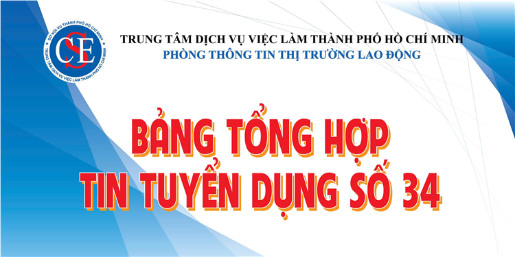 Bảng tin tổng hợp tin tuyển dụng số 34