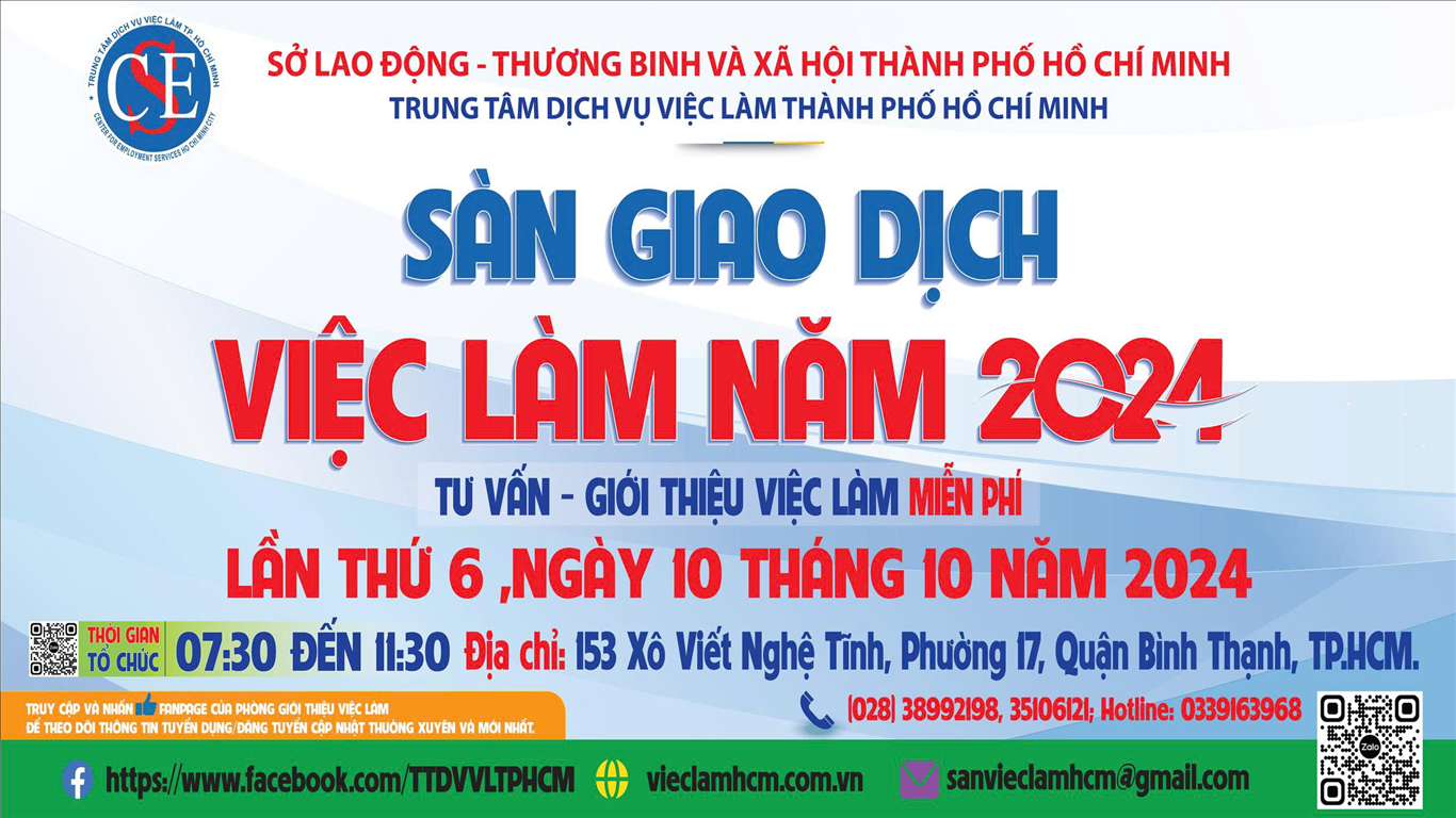 Trung tâm Dịch vụ việc làm Thành phố tổ chức "Sàn giao dịch việc làm trực tiếp và trực tuyến lần 06"