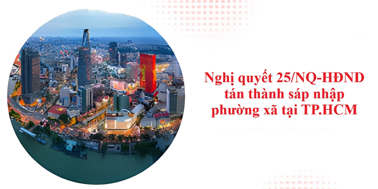 Nghị quyết Số 25/NQ-HĐND ngày 18 tháng 4 năm 2025 của Hội đồng Nhân dân Thành phố Hồ Chí Minh về việc tán thành chủ trương sắp xếp đơn vị hành chính cấp xã của Thành phố Hồ Chí Minh