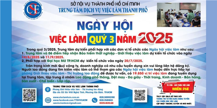 Ngày Hội Việc Làm Quý 3 Năm 2025