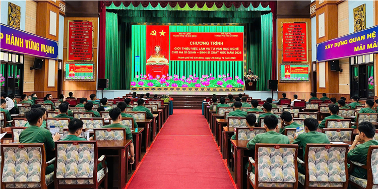 HỖ TRỢ KẾT NỐI VIỆC LÀM CHO HẠ SĨ QUAN – BINH SĨ XUẤT NGŨ NĂM 2026 TẠI TP. HỒ CHÍ MINH