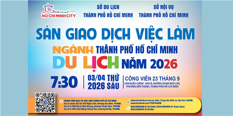 Sàn giao dịch việc làm ngành Du lịch Thành phố Hồ Chí Minh năm 2026